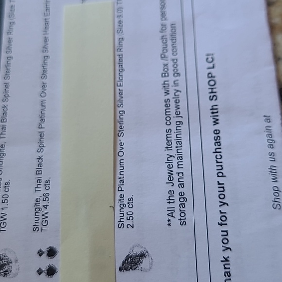 Shungite Earrings And Ring From Shop Lc - Picture 4 of 5